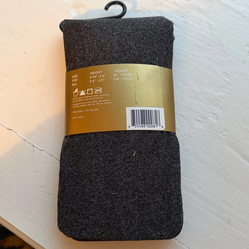 NWT Envy Charcoal Tights size M/L